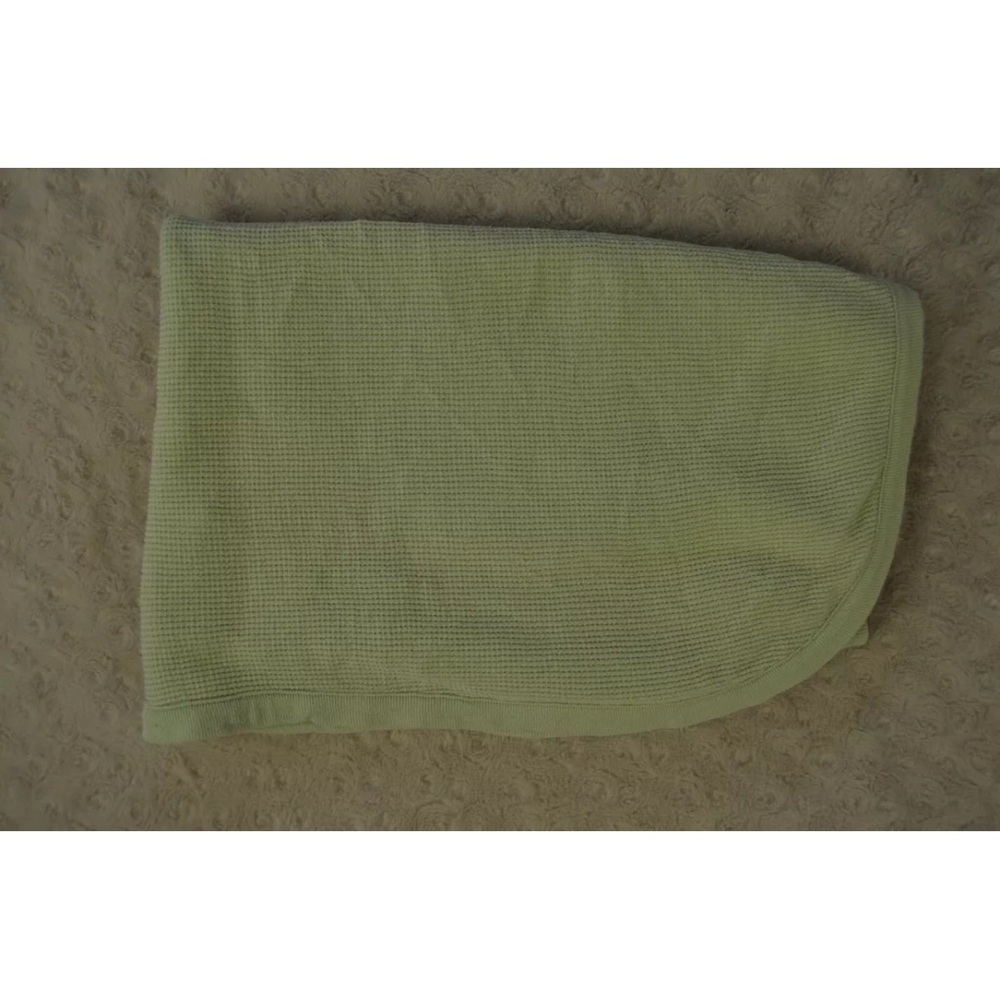 Garanimals Solid Green Thermal Baby Blanket Waffle Weave Security Lovey